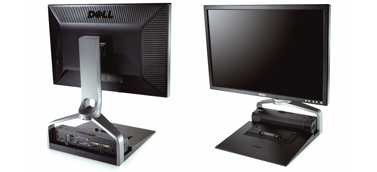 22" LCD Dell P2210F + Dockstation Stand Black